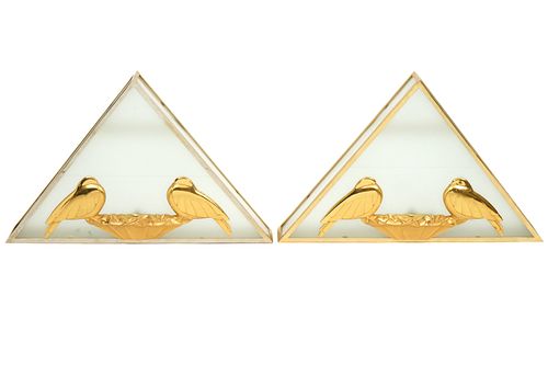 Pr. French Art Deco Style Wall Sconces