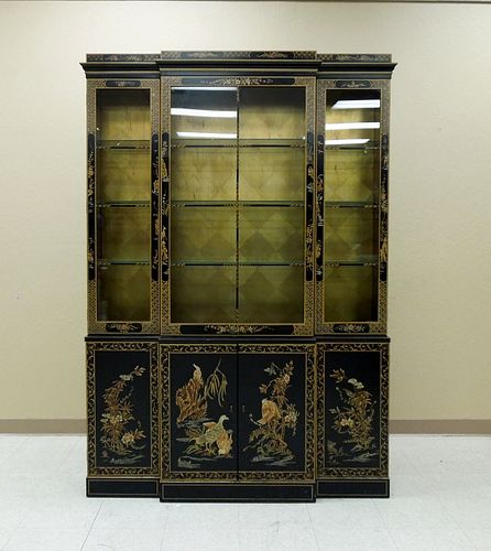 Drexel Et Cetera Collection Breakfront Cabinet.