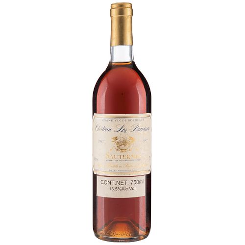 Château Les Bernisses. Cosecha 1997. Grand Vin. Sauternes. Nivel: en el cuello.