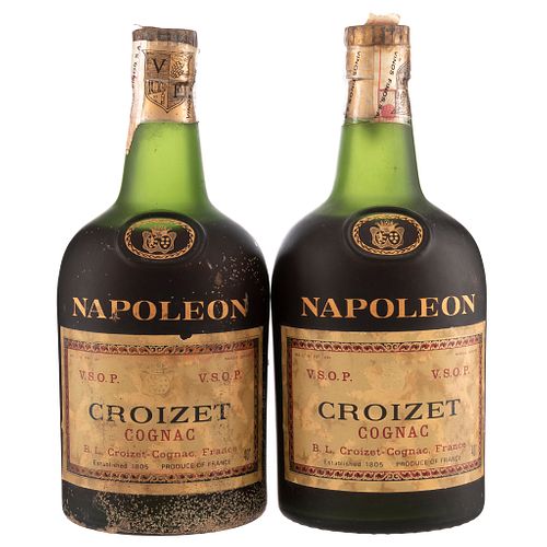 Croizet Napoleón. V.S.O.P. Cognac. France. Piezas: 2.