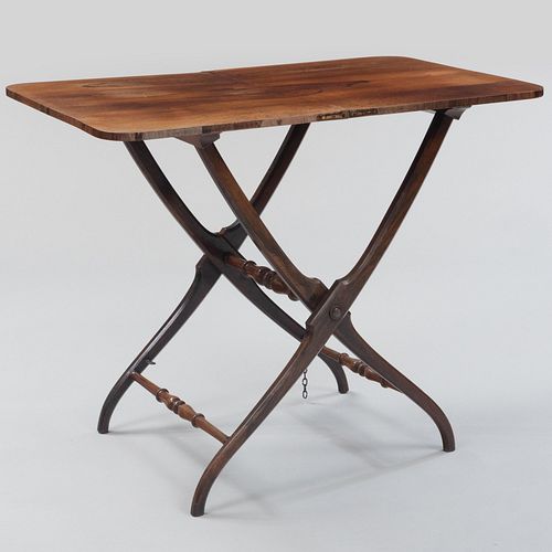 Victorian Rosewood Folding Coach Table