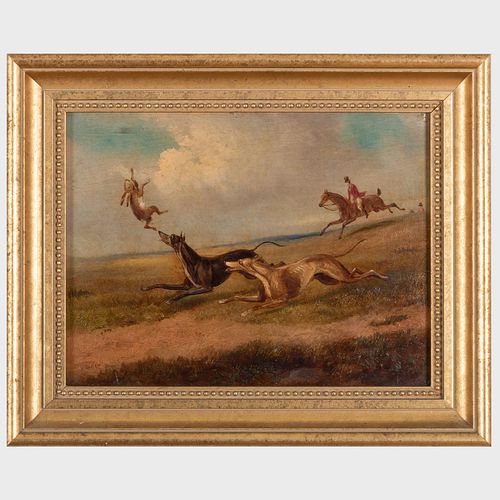 Attributed to Henry Alken (1810-1894): Hare Hunting