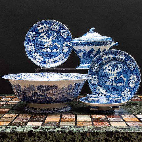 Group of English Blue and White Transferware
