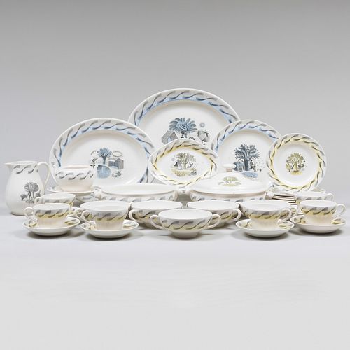 Wedgwood Eric Ravilious Porcelain Assembled Part Service in the 'Garden' Pattern
