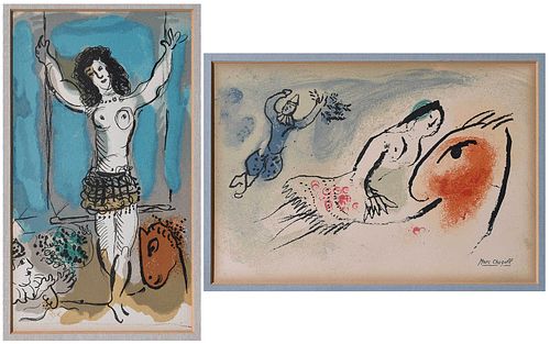 Two Marc Chagall Lithographs