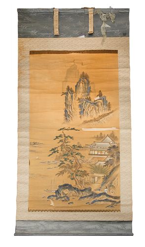 A CHINESE SCHOOL HANGING SCROLL 
