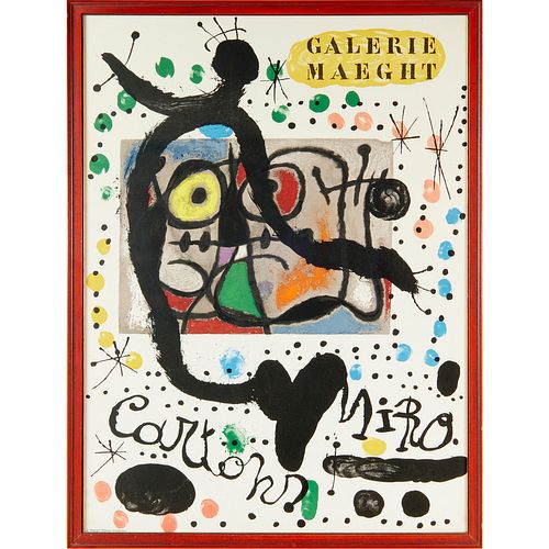 Joan Miro, lithographic poster, c. 1965
