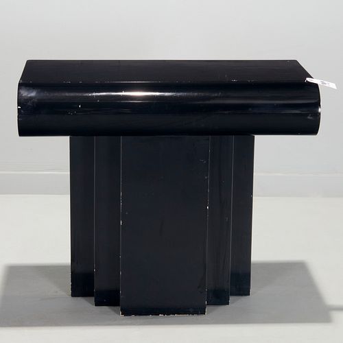 Karl Springer style lacquer console table