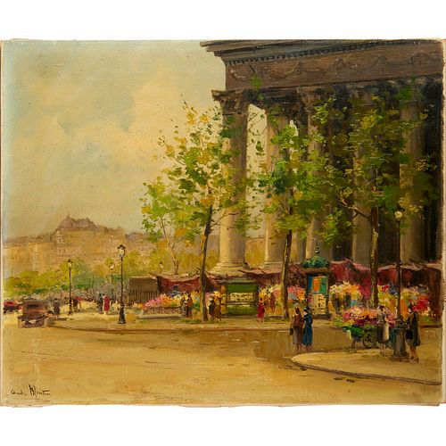 Charles Blondin, Impressionist oil on canvas