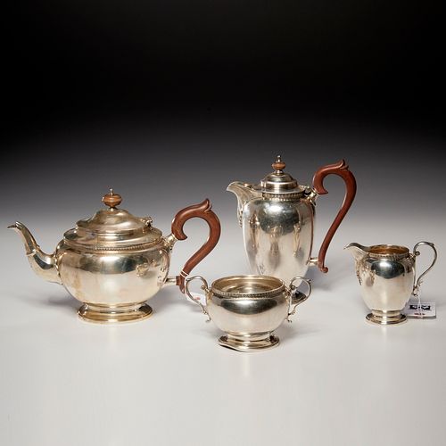 George V sterling coffee and tea set