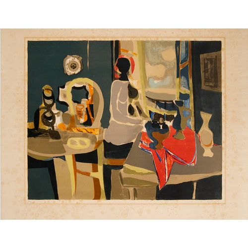 Marcel Mouly, color lithograph