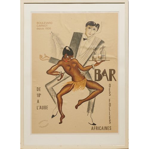 Josephine Baker, Bar des Folies Africaines, 1926