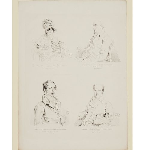 Jean-Auguste-Dominique Ingres, (4) lithographs