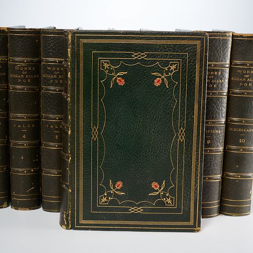 Works of Poe, one of 10 finely bound sets, 1902