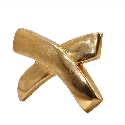 Tiffany & Co. by Paloma Picasso 18k gold X brooch pin