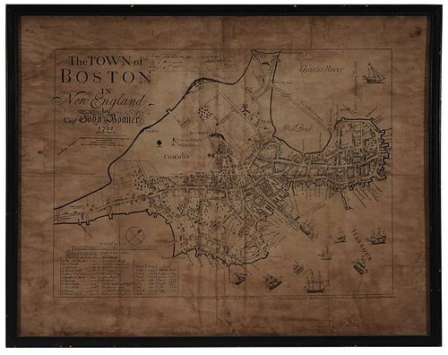 The Town of Boston in New England