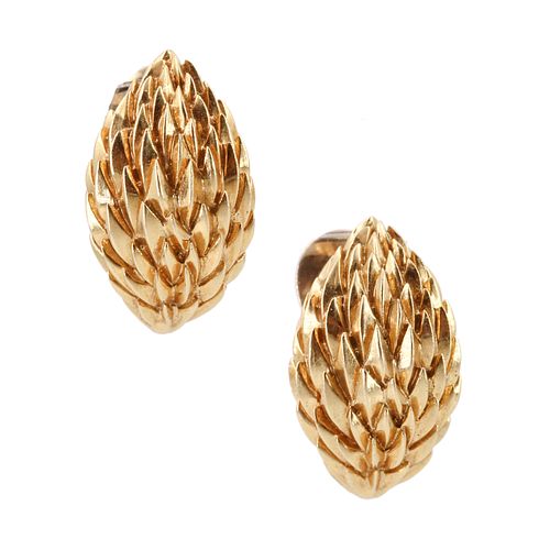 18k Gold Clip Earrings