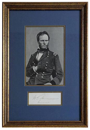 William T. Sherman Photograph and