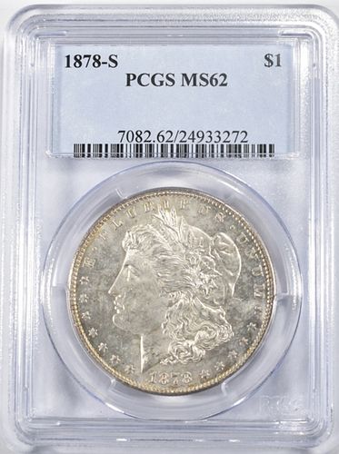 1878 S MORGAN DOLLAR PCGS MS 62