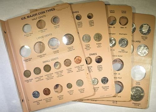 STARTER SET OF TYPE COINS, 25 COINS TOTAL