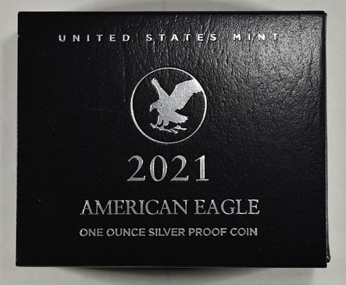 2021-S T-2 AMERICAN SILVER EAGLE PROOF IN OGP