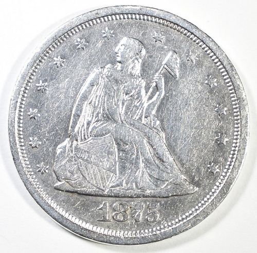 1875-S 20-CENT PIECE  AU