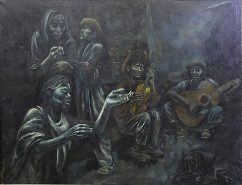 GAT, Moshe. Oil on Canvas. Mexico, 1960.
