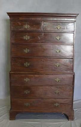 Antique Mahogany Chest on Chest.