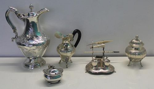 SILVER. Assorted Continental Silver Grouping.