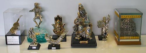 JUDAICA. Grouping of Sterling Figurines.