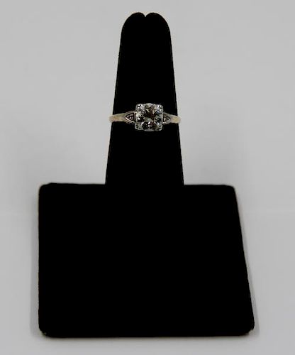 JEWELRY. 14kt Gold and 1+ ct Diamond Engagement