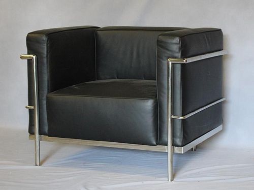 Modern Le Corbusier Style Club Chair.