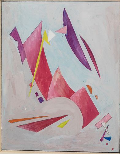 Helen Kendall (1892-1970), Theme I Here, Gouache