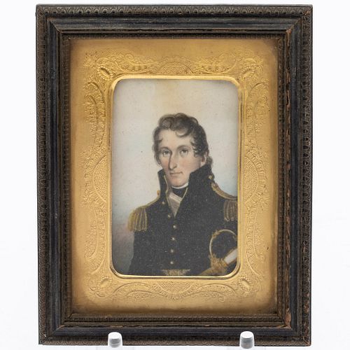 Wm. Scarborough, Portrait Miniature of Col.  Charles