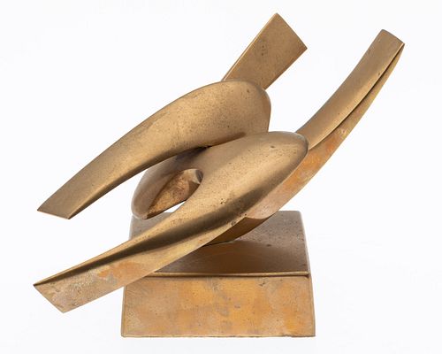 Leonardo Nierman (b. 1932), Brass Sculpture