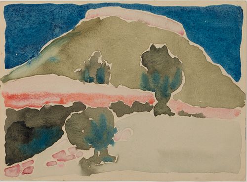 Georgia O'Keeffe, Untitled (Texas Landscape), 1917