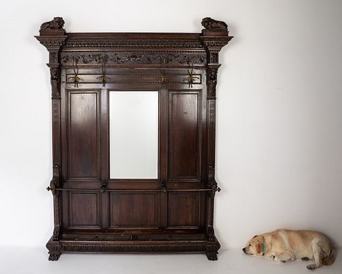 Large Renaissance Revival Hall Stand, 19th Century