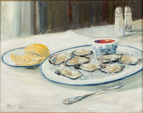 Ray Ellis, Oysters on the Half-Shell, Oil on Canvas