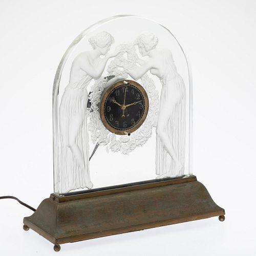 Art Deco Hammond Clock Company Mantle Clock