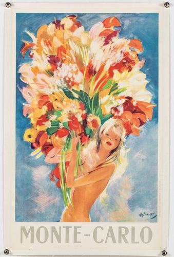 Domergue (1889-1962), Monte Carlo Travel Poster