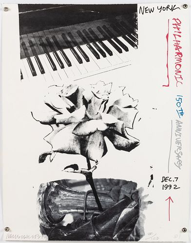 Robert Rauschenberg, NY Philharmonic, 1992, Poster