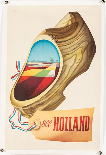 Vintage See Holland Travel Poster