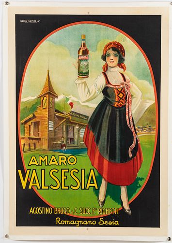 Italian Liquor Advertising Poster