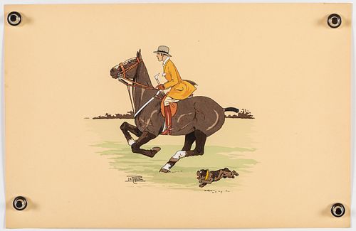 Etienne Le Rallic, Rider & Bulldog Pochoir