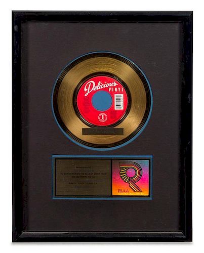 A Tone Loc: Wile Thing RIAA Certified Gold Presentation Album 16 3/4 x 12 5/8 inches.