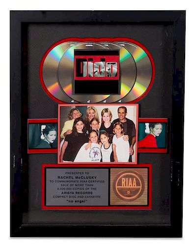 A Dido: No Angel RIAA Certified 4x Platinum Album 16 1/2 x 12 1/2 inches.