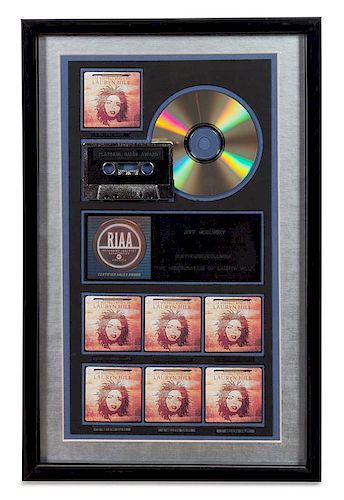 A Lauryn Hill: The Miseducation of Lauryn Hill RIAA Certified 7x Platinum Presentation Album 20 x 12 3/4 inches.