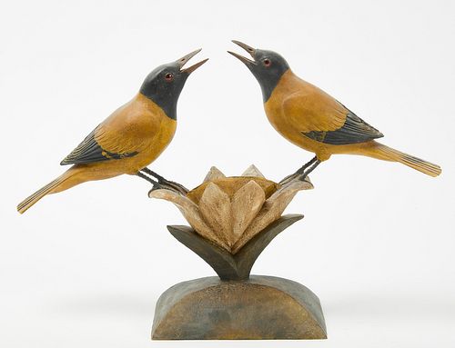 Frank Finney - Bird Tree with Two Birds
