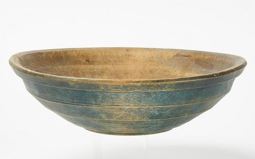 Early Blue Turned Bowl