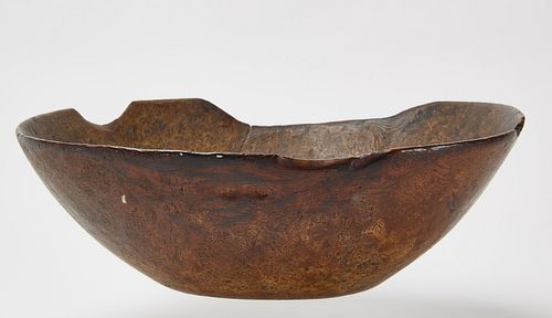 Early Native American Burl Bowl